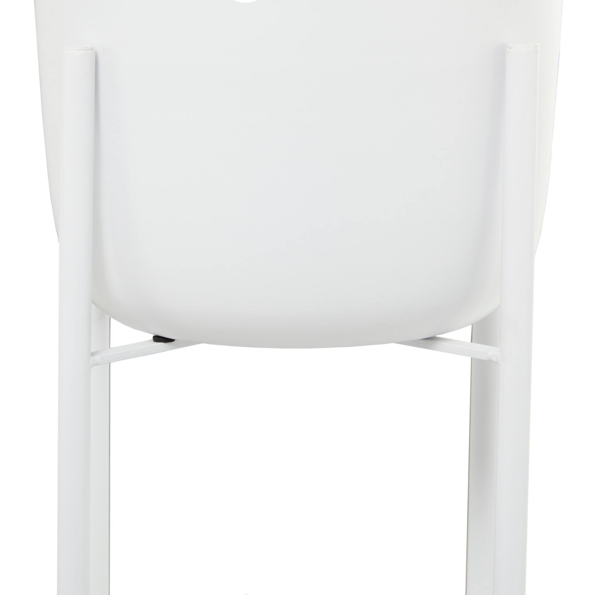 CosmoLiving by Cosmopolitan White Metal Planter with Removable Stand Set, 47" & 40"